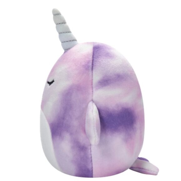 Squishmallows Original - Nabila the Purple Tie-dye Narwhal w/Sleepy Eyes - 8 In - Picture 2 of 3